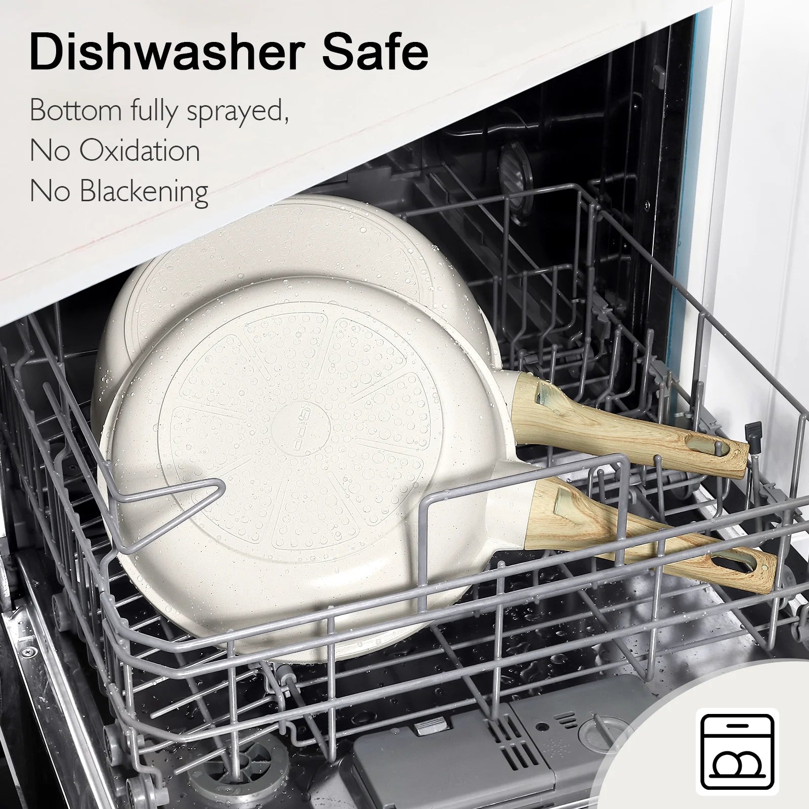 GIPP 10pcs Ceramic Coating Kitchen Cookware Sets,Pots and Pans Set Non stick,Dishwasher Safe Induction Cookware