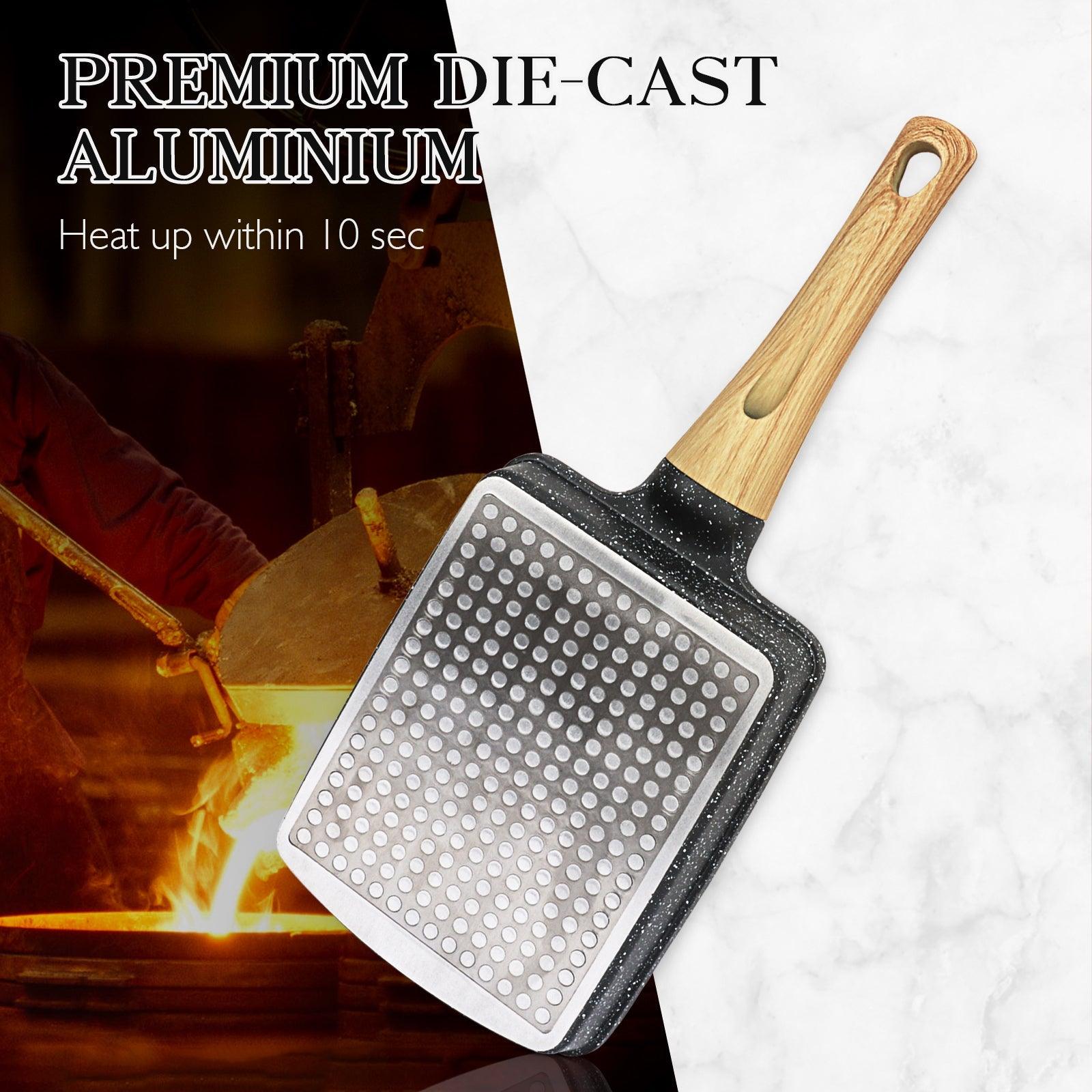 GiPP Japanese Omelette Pan, Tamagoyaki Egg Pan, Nonstick Egg Frying Pan, Rectangle Granite Cookware, PFOS & PFOA Free - GiPP Kitchenware