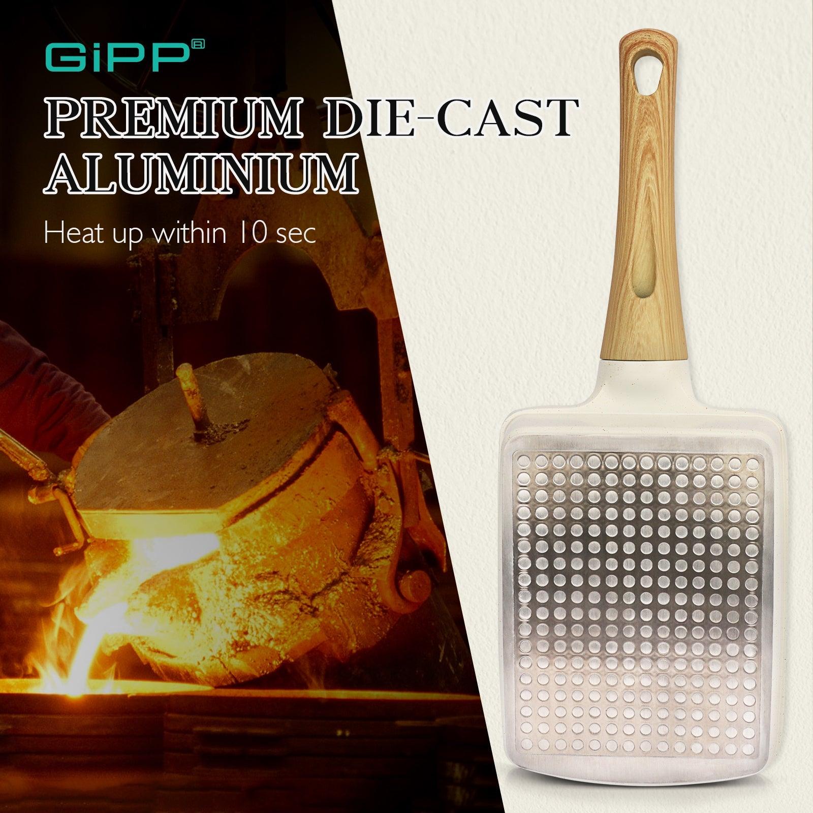 GiPP Japanese Omelette Pan, Tamagoyaki Egg Pan, Nonstick Egg Frying Pan, Rectangle Granite Cookware, PFOS & PFOA Free - GiPP Kitchenware