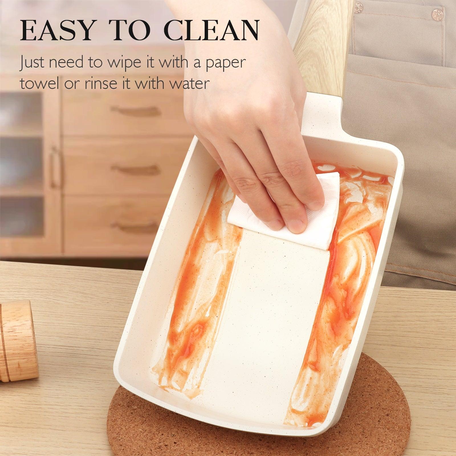 GiPP Japanese Omelette Pan, Tamagoyaki Egg Pan, Nonstick Egg Frying Pan, Rectangle Granite Cookware, PFOS & PFOA Free - GiPP Kitchenware