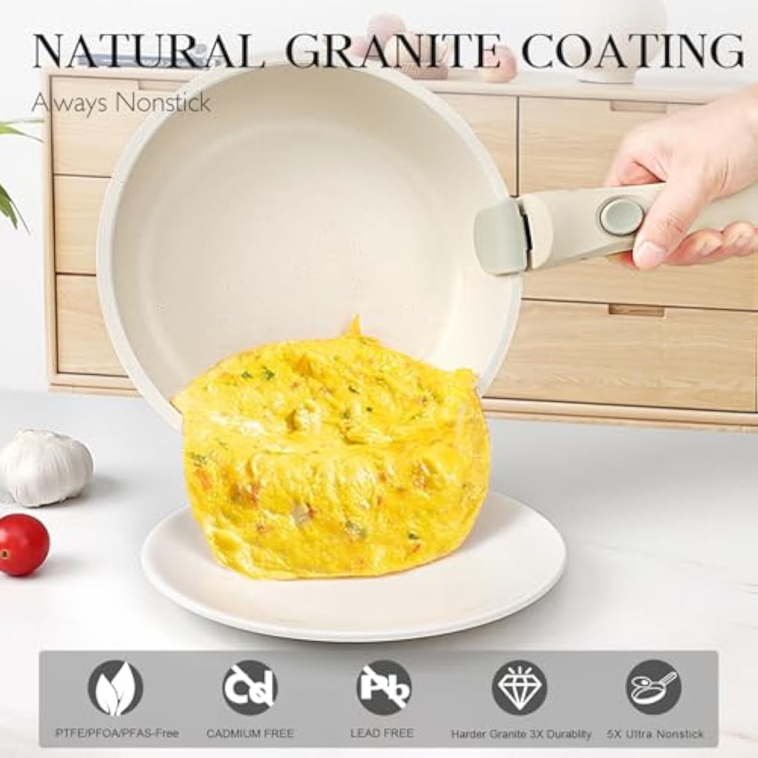 GiPP Detachable Pot Handle - Removable Handle for Pots and Pans, Universal Replacement Pan Handle Ideal for All Cookware